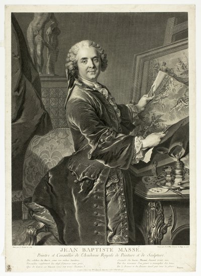 Jean Baptiste Massén muotokuva tekijältä Johann Georg Wille