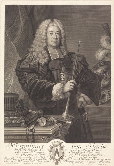 Johannes Erlachin tekijältä Johann Georg Wille after Carlo Francesco Rusca, Cavalier