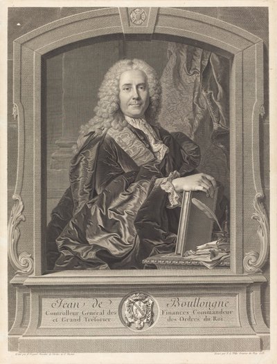 John of Boullongnen tekijältä Johann Georg Wille after Hyacinthe Rigaud