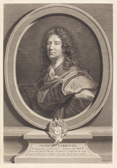 Joseph Parrocel tekijältä Johann Georg Wille after Hyacinthe Rigaud
