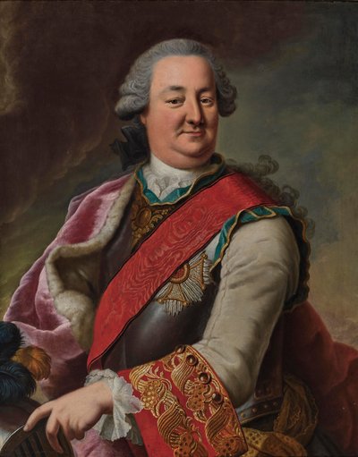 Waldeckin ja Pyrmontin prinssin Karl Augustin muotokuva (1704-1763) tekijältä Johann Georg Ziesenis