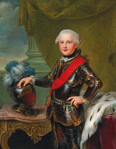 Kaarle II:n muotokuva elokuuta 1746-1795, Zweibrückenin herttua, noin 1757. tekijältä Johann Georg Ziesenis the Younger