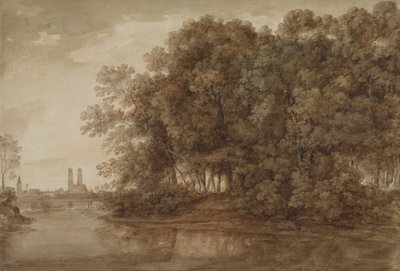 Näkymä Müncheniin tekijältä Johann Georg von Dillis