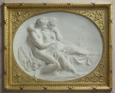 Bacchus lohduttaa Ariadnea, 1793 (marmori) tekijältä Johann Gottfried Schadow