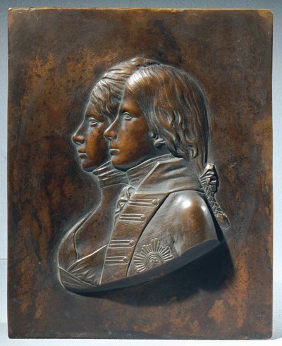 Frederick William III. kruununprinssinä vaimonsa Luise von Mecklenburg-Strelitzin kanssa tekijältä Johann Gottfried Schadow