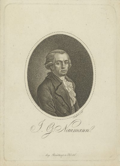 Säveltäjä Johann Gottlieb Naumannin muotokuva 1741-1801 n. 1800. tekijältä Johann Gottfried Scheffner