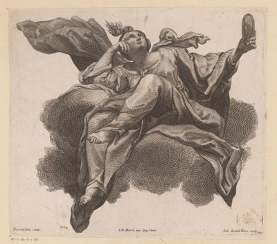 Prudentia peili kädessä tekijältä Johann Gottfried Thelott
