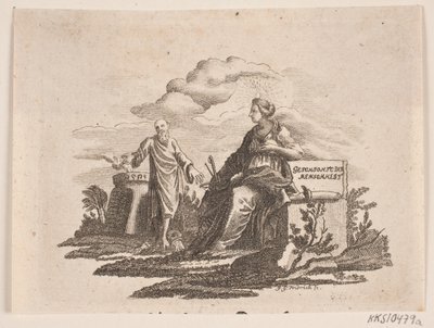 Vinjetti H. Niemeyerille "Raamatun tunnusmerkit" tekijältä Johann Gottlieb Friedrich