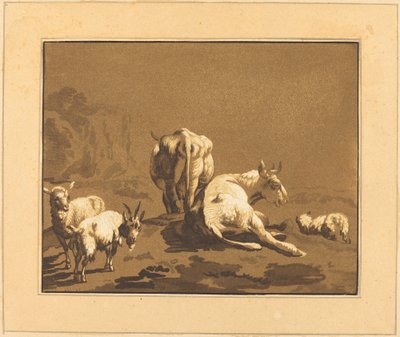 Lehmät tekijältä Johann Gottlieb Prestel after Joseph Wagner