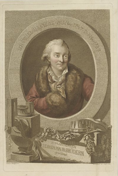 Johann Friedrich Reinecken muotokuva 1745-1787, 1788. tekijältä Johann Gottlob Seyffert