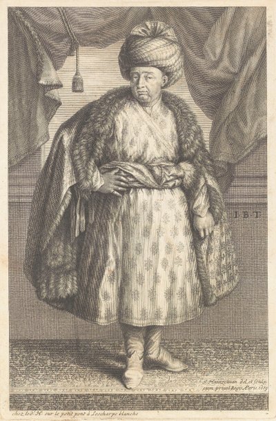 Muotokuva Jean-Baptiste Tavernierista (1605-1689) tekijältä Johann Hainzelmann