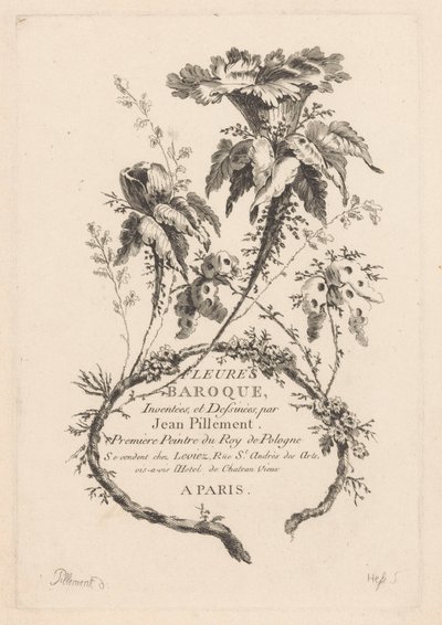 Trumpetin muotoiset kukat Fleures Baroque (sarjan nimi esineellä) tekijältä Johann Heinrich  Hess