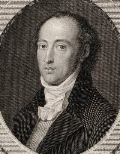 Muotokuva säveltäjä Johann Anton Andrésta 1775-1842, 1800. tekijältä Johann Heinrich Lips