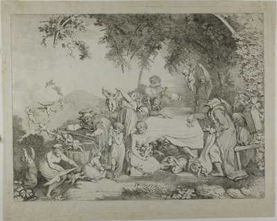 Cupidien huutokauppa tekijältä Johann Heinrich Ramberg