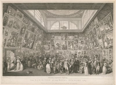 Kuninkaallisen akatemian näyttely 1787 tekijältä Johann Heinrich Ramberg