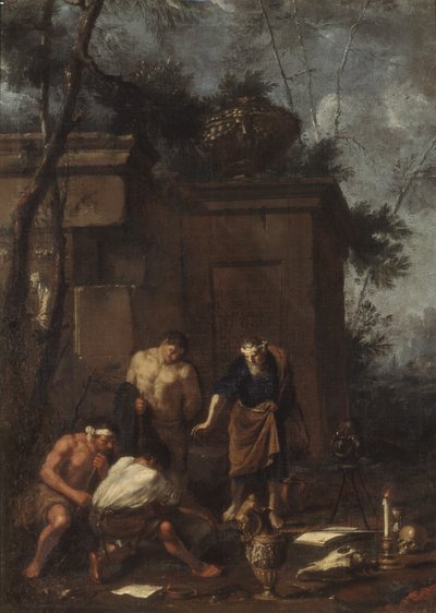 Aarteenmetsästäjät, 1660-luku. tekijältä Johann Heinrich Schoenfeld