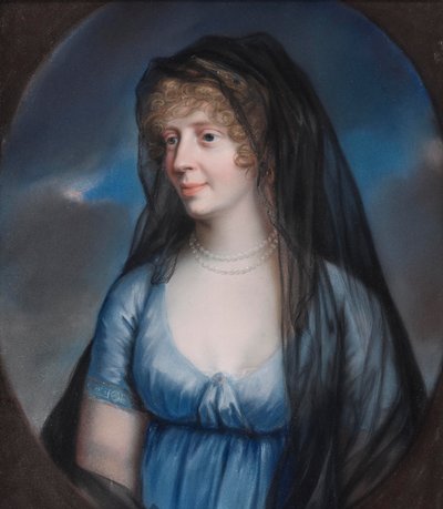 Johann Heinrich Schröder - prinsessa Luise von Stolberg-Gedern, leskeksi jäänyt Saksi-Meiningenin herttuatar. tekijältä Johann Heinrich Schroder
