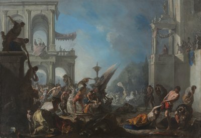 Sabiininaisten sieppaus tekijältä Johann Heinrich Schönfeld