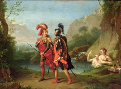 Carlo ja Ubaldo, vesinymfit, 1782 tekijältä Johann Heinrich Tischbein