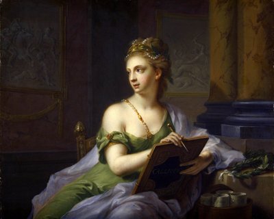 Yhdeksän muusaa - Kalliope (eeppinen runous) tekijältä Johann Heinrich Tischbein