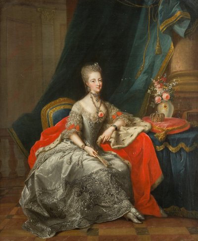 Brandenburg-Schwedtin Filippiinien markraviine 1745-1800, Hessen-Kasselin landgravine, 1774. tekijältä Johann Heinrich Tischbein