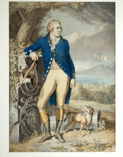 Johann Wolfgang von Goethen muotokuva maalla (akvarelli paperille) tekijältä Johann Heinrich Wilhelm Tischbein
