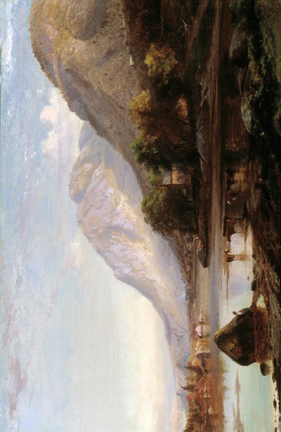 Hudson-joki Cold Springissä, 1861. tekijältä Johann Hermann Carmiencke