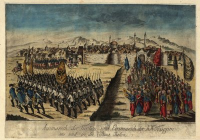 Khotynin linnoituksen antautuminen 29.9.1788.1788. tekijältä Johann Hieronymus Loeschenkohl
