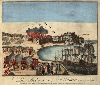 Ochakovin linnoituksen piiritys joulukuussa 1788, 1788. tekijältä Johann Hieronymus Loeschenkohl