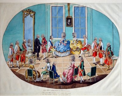 Uudenvuoden juhla Wienissä 1782, 1783. tekijältä Johann Hieronymus Löschenkohl