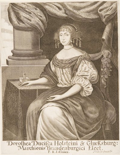 Johann Hoffmann - Dorothea Holstein-Glücksburgin Dorothea, Brandenburgin marginaali tekijältä Johann Hoffmann