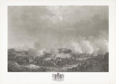 Orangen prinssi Quatre-Brasin taistelussa, 1815 Kaksitoista levyä William I:n saapumisesta ja virkaanastumisesta Brysseliin sekä Quatre-Brasin ja Waterloon taisteluista vuonna 1815 (sarjan nimi) tekijältä Johann Hürlimann