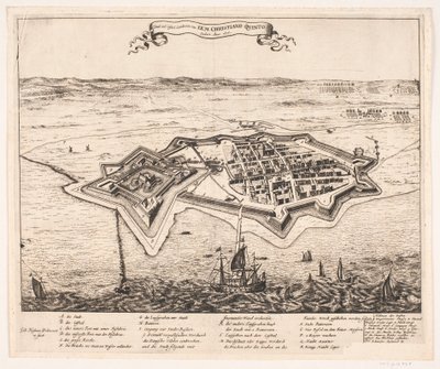 I.K.M Cristiano Quinto Anno 1676 valloitti kaupungin ja Castel Landskronin tekijältä Johann Husman