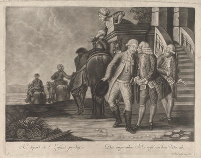 Tuhlaajapojan lähtö tekijältä Johann Jacobus Haid