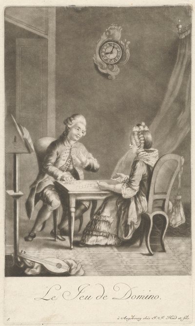 Domino peli tekijältä Johann Jacobus Haid