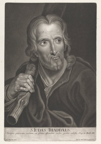 Pyhä Juudas Taddeus tekijältä Johann Jacobus Haid