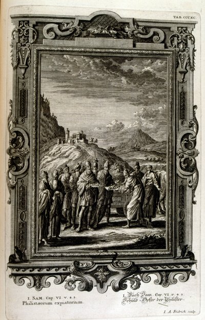 Filistealaisille tehdyt uhrit tekijältä Johann Jakob Scheuchzer