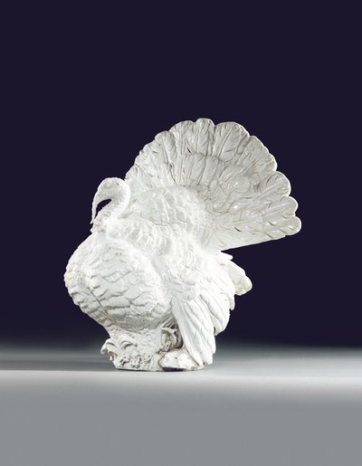 Meissenin malli kalkkunakukosta, n. 1733 (keraaminen) tekijältä Johann Joachim (after) Kändler