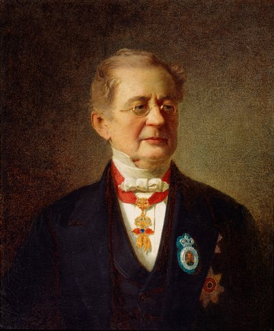 Kansleri prinssi Alexander M Gorchakovin muotokuva, 1867. tekijältä Johann Koler