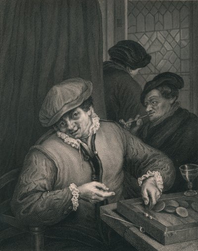 "Trictrac", 1600-luvun puoliväli, 1800-luvun puoliväli. tekijältä Johann Leonhard Appold