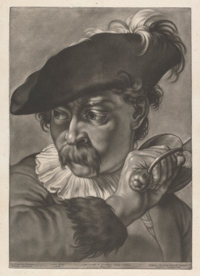 Muotokuva miekan kanssa tekijältä Johann Lorenz Haid