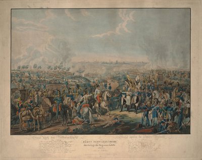 Kansakuntien taistelun jälkeen: Prinssi Schwarzenberg tuomassa uutisia voitosta 18. lokakuuta 1813 tekijältä Johann Lorenz Rugendas the Younger