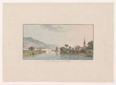 Näkymä Isle Saint-Jeanille Bieler-järvellä L