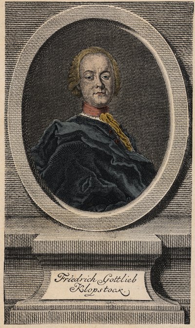 Friedrich Gottlieb Klopstock (1724-1803), saksalainen runoilija tekijältä Johann Martin Bernigeroth