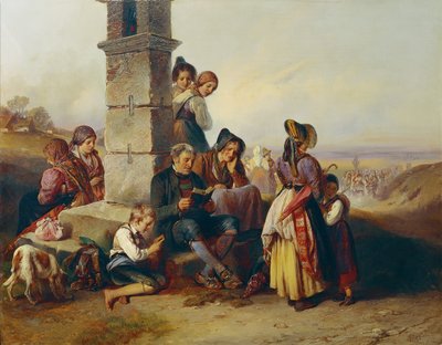 Loput pyhiinvaeltajat tekijältä Johann Matthias Ranftl