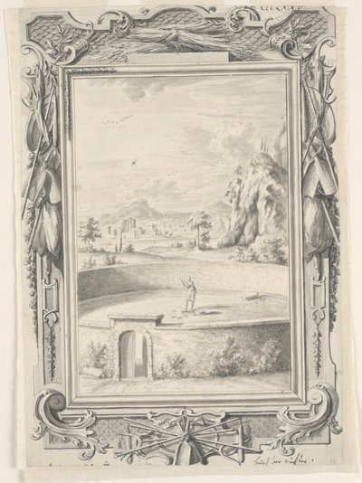 Study for The Fleece of Gideon, levy 375, Physica Sacra tekijältä Johann Melchior Füssli