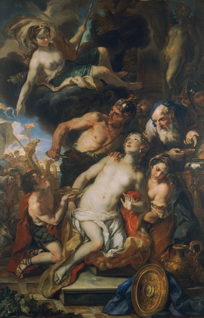 Iphigenian uhri tekijältä Johann Michael Rottmayr