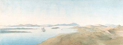 Panoraamanäkymä Deloksen saarille, 1800-luvun alku - 1800-luvun loppu. tekijältä Johann Michael Wittmer