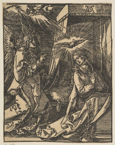 The Annunciation, pienestä intohimosta, copy.n.d. tekijältä Johann Mommard