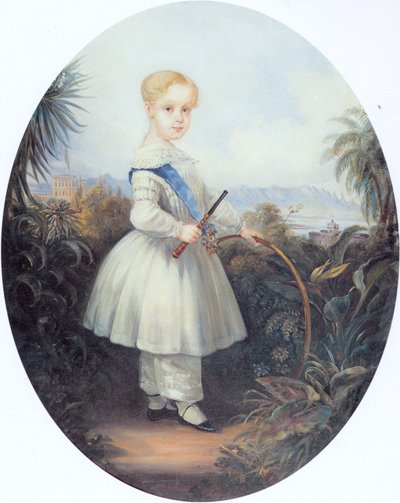 Afonso, Brasilian keisarillinen prinssi, Pedro II:n vanhin poika. 1846. tekijältä Johann Moritz Rugendas